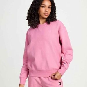 Champion Women's Fleece Pullover Sweater Size Large pink